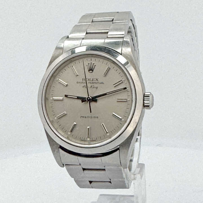 Rolex Airking 34 Silver Dial Superluminova