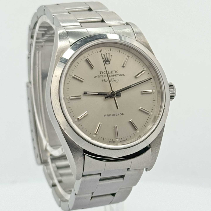 Rolex Airking 34 Silver Dial Superluminova