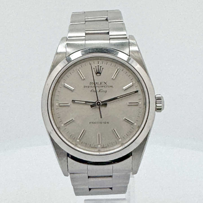 Rolex Airking 34 Silver Dial Superluminova