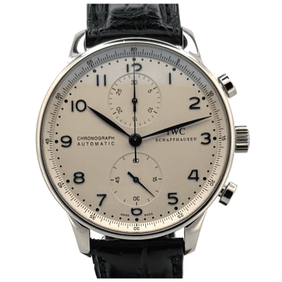 IWC Portugieser Cadran Blanc index Bleus