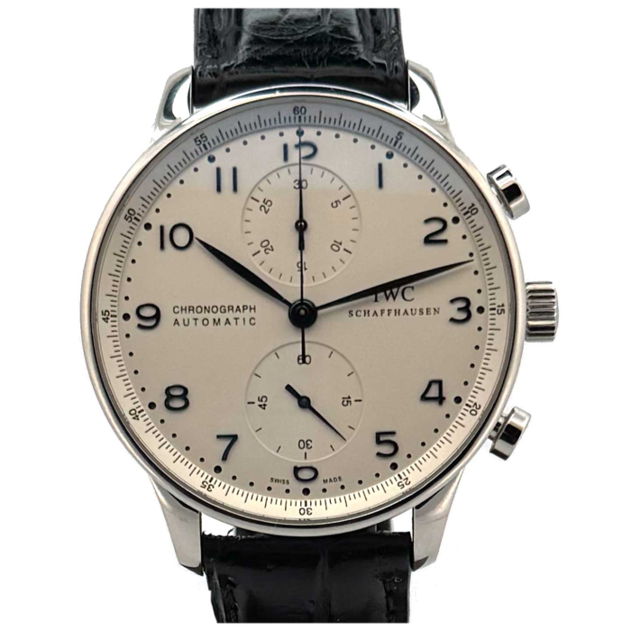 IWC Portugieser Cadran Blanc index Bleus