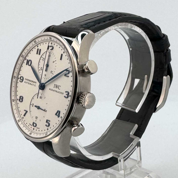IWC Portugieser Cadran Blanc index Bleus