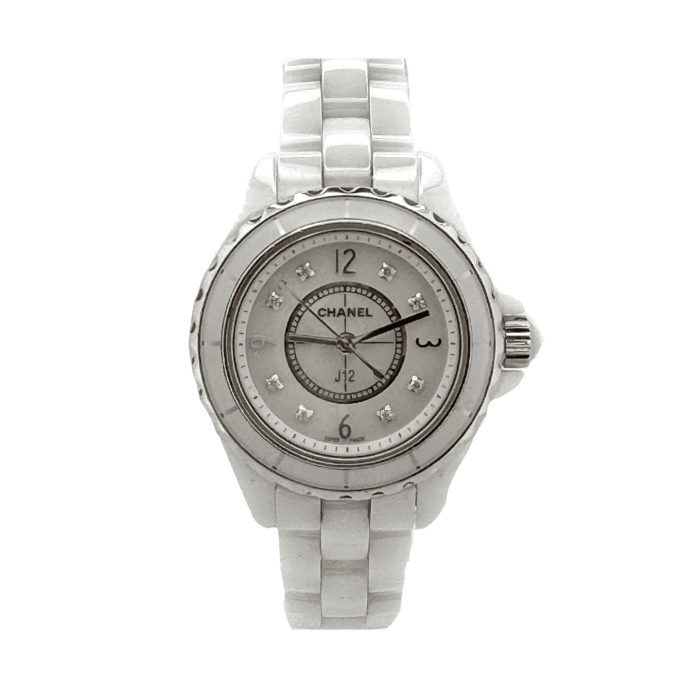 Chanel Chanel J12 White 29 mm, 8 Diamonds