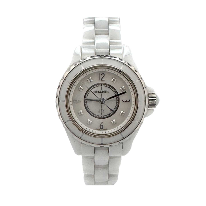 Chanel Chanel J12 White 29 mm, 8 Diamonds