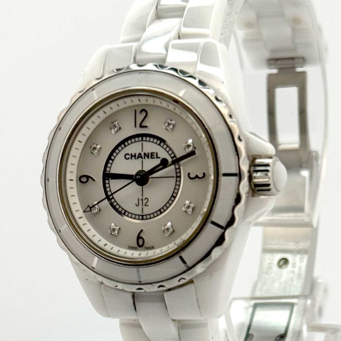 Chanel Chanel J12 White 29 mm, 8 Diamonds