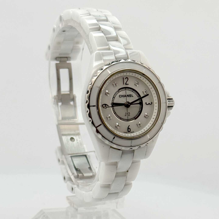 Chanel Chanel J12 White 29 mm, 8 Diamonds