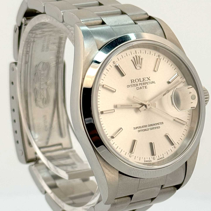 Rolex Oyster Perpetual Date 34 Cadran Argenté