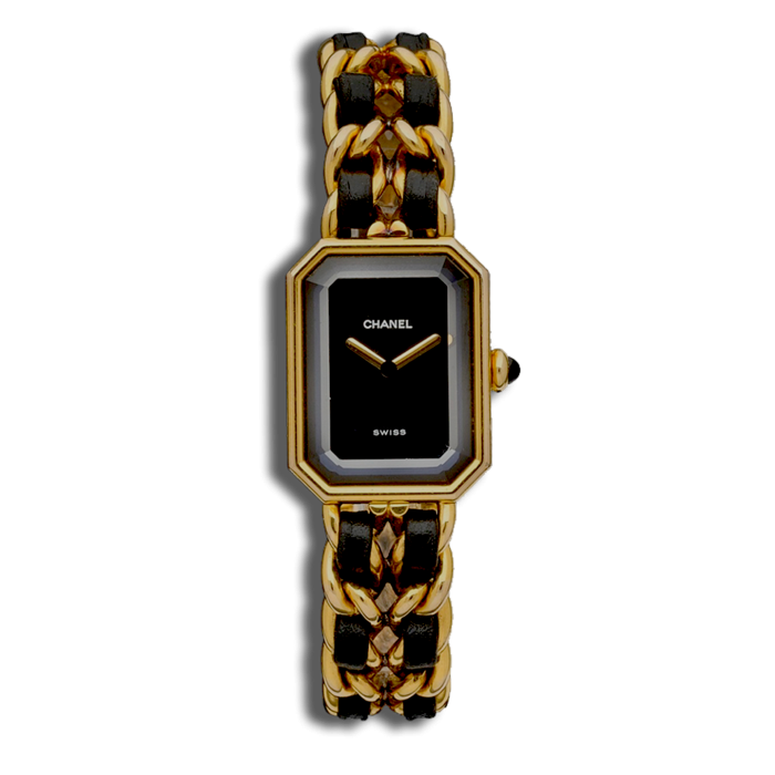 Chanel Première Stainless Steel Golded & Leather