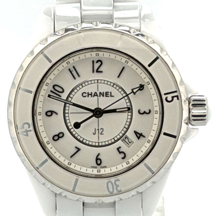 Chanel J-12 Modèle 33 mm Quartz Ceram Blanche