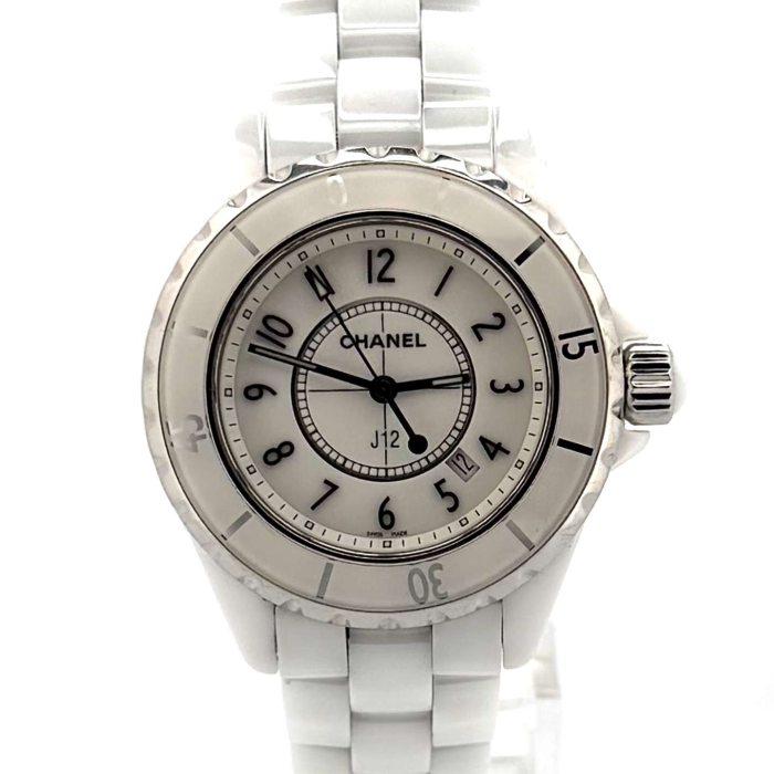 Chanel J-12 Modèle 33 mm Quartz Ceram Blanche