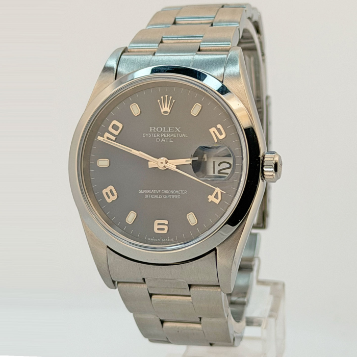 Rolex Oyster Perpetual Date 34 Dial Blue Numbers