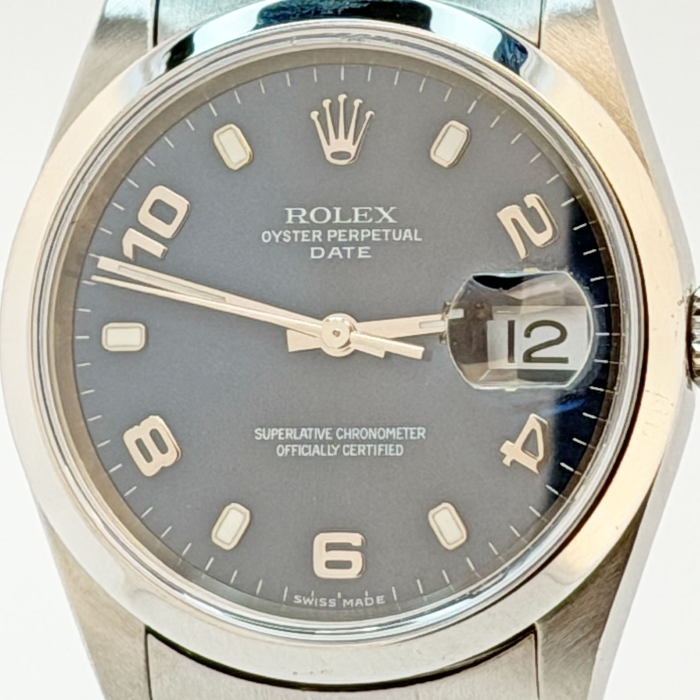 Rolex Oyster Perpetual Date 34 Dial Blue Numbers