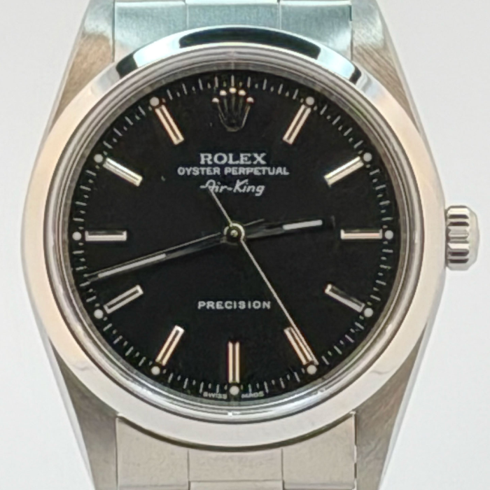 Rolex Airking 34 Black Dial SuperLuminova