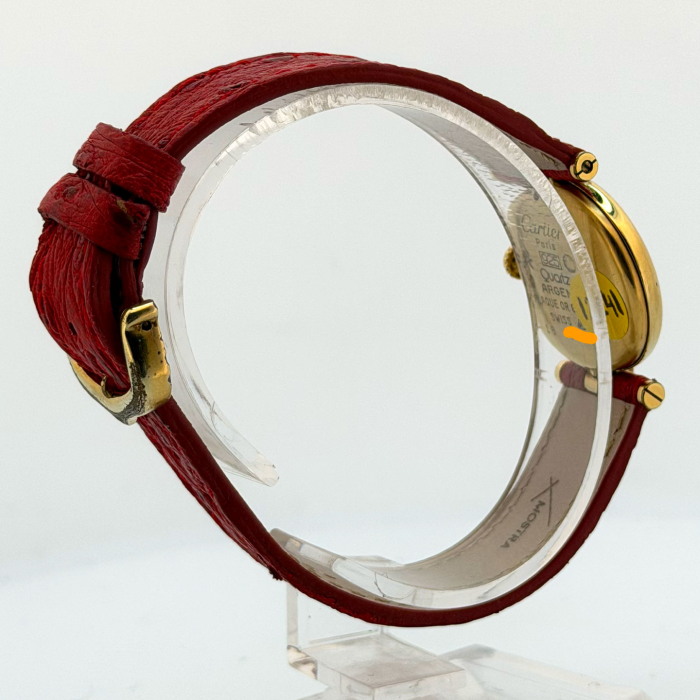 Cartier Must Vendome Vermeil cadran Rouge Bordeaux
