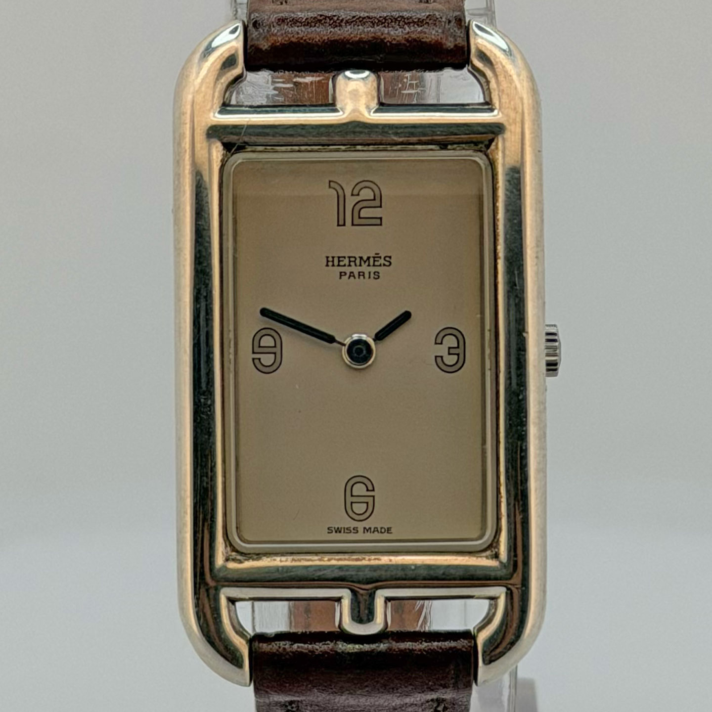 Hermès Nantucket NA2.110 Pre-Owned 2010 white dial lady watch