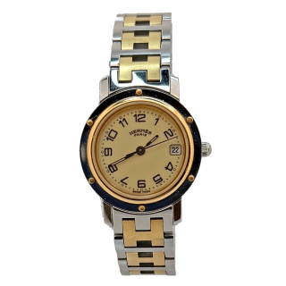 Hermes Clipper Steel & Gold Plating