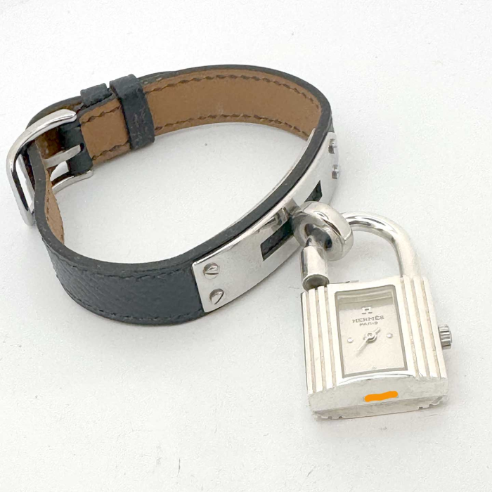 Hermes Kelly Cadenas Argent 925 avec cadran Argenté