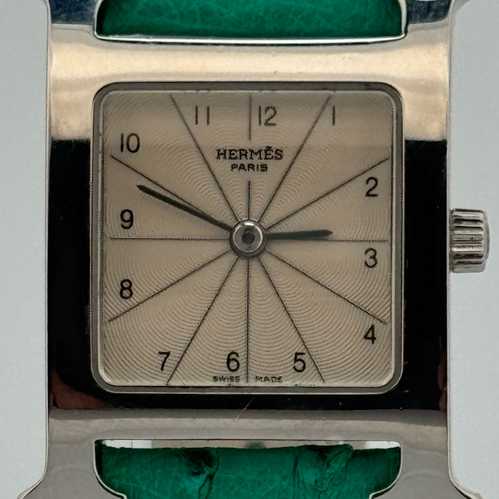 Hermes Heure H White Sun dial