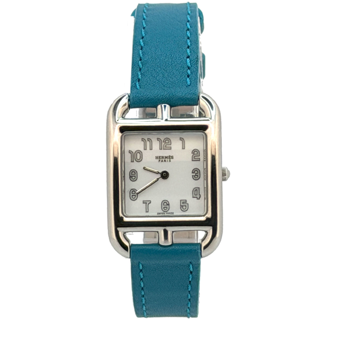 Hermès Cape Cod CC1.210A Pre-Owned 2007 Blue Lagoon Strap