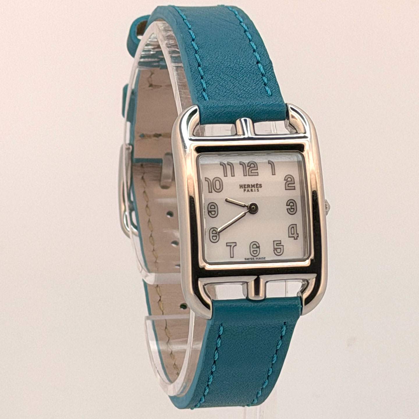Hermès Cape Cod CC1.210A Pre-Owned 2007 Blue Lagoon Strap
