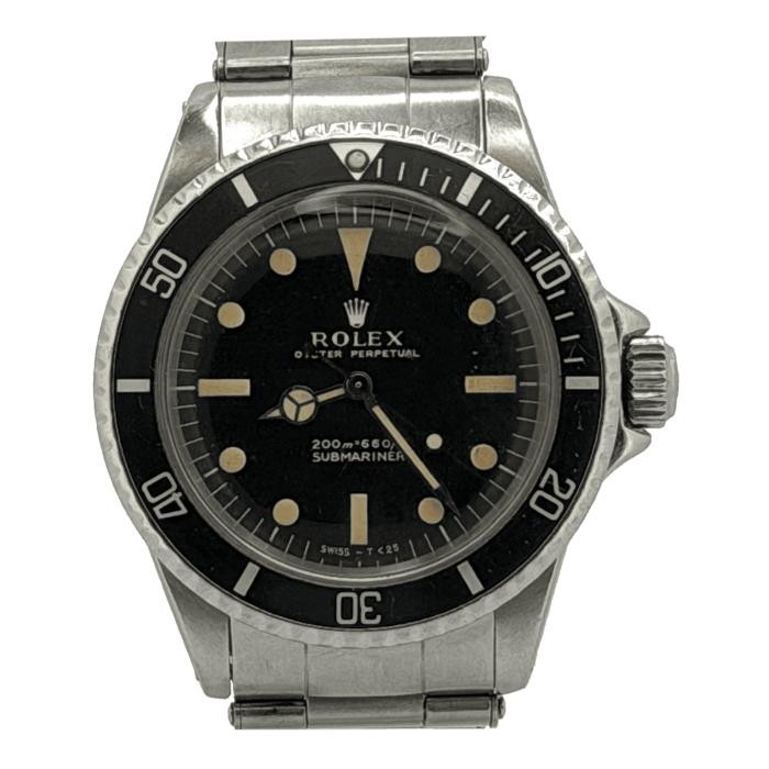Rolex Submariner 5513 Meters First 1966 Riveted