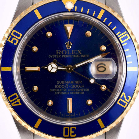 cadran-nipple-rolex-submariner-1989-ref-16613-collection-montres-vintage-boutique-occasion-mostra-store-aix-en-provence