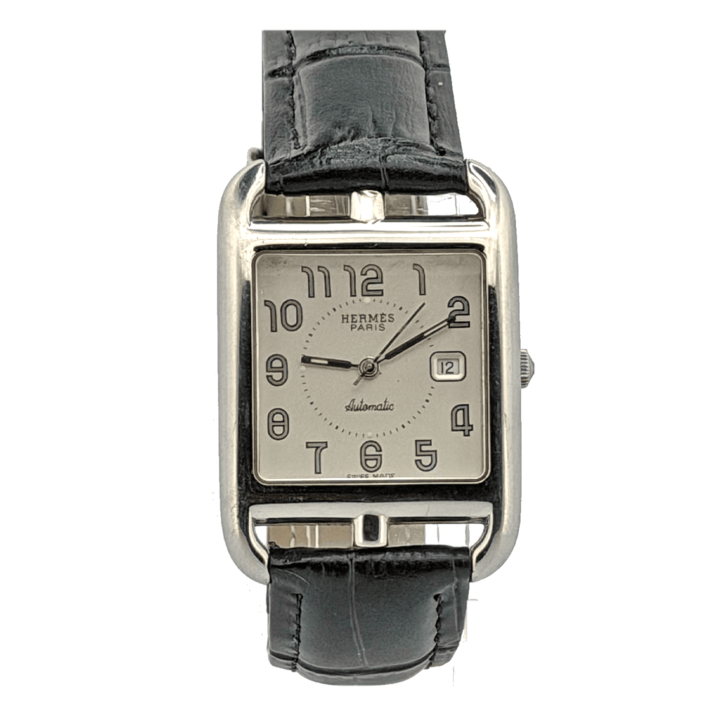 Hermès Cape Cod CC1.710 Automatic Silver Dial Leather Pre-Owned 2005