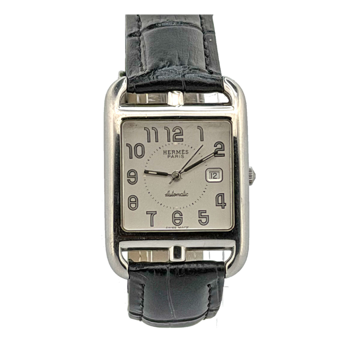 Hermès Cape Cod CC1.710 Automatic Silver Dial Leather Pre-Owned 2005