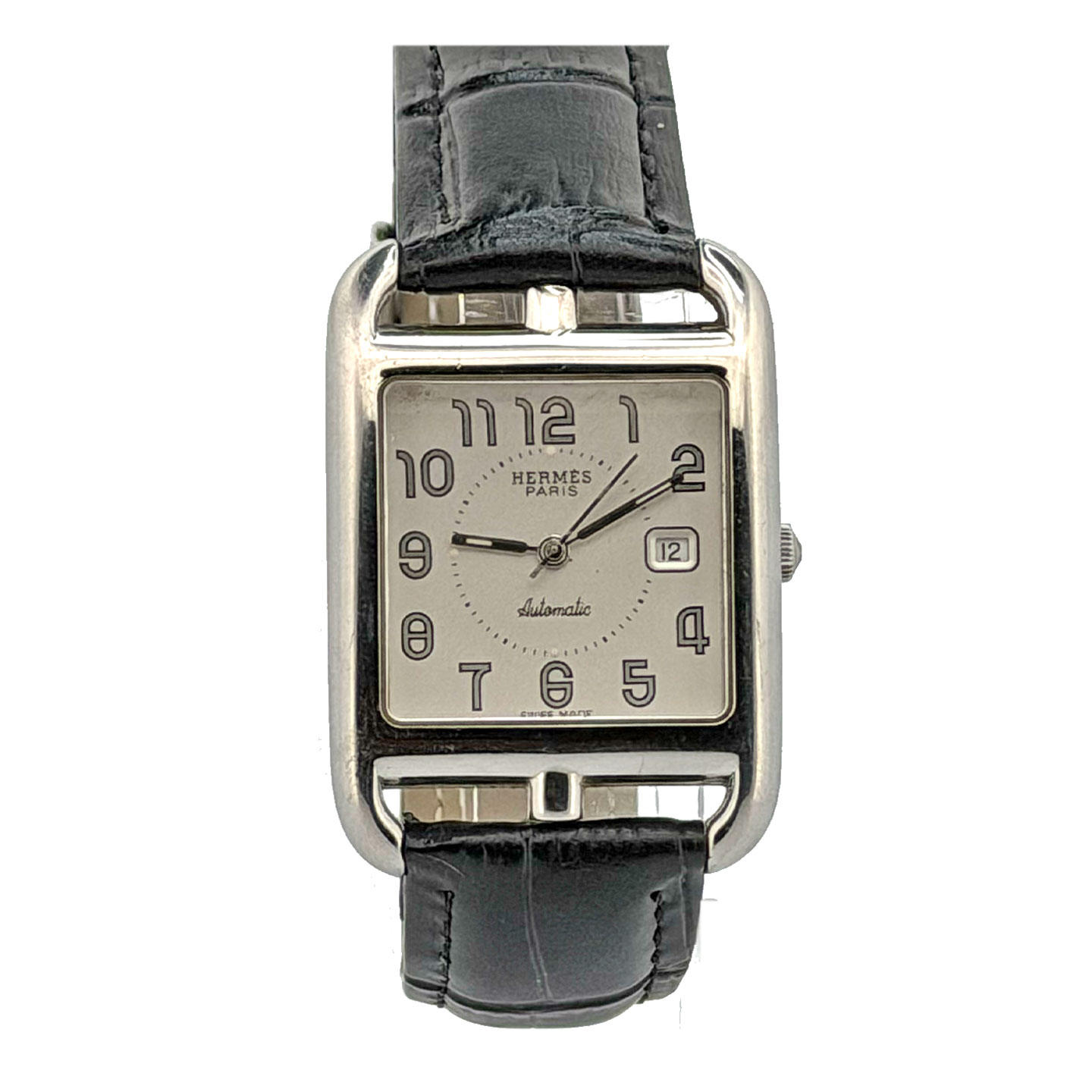Hermès Cape Cod CC1.710 Automatic Silver Dial Leather Pre-Owned 2005