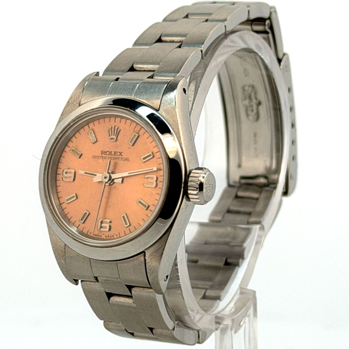 Rolex Oyster Perpetual Lady 26 Cadran Rose 3 6 9