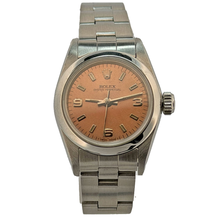 Rolex Oyster Perpetual Lady 26 Cadran Rose 3 6 9
