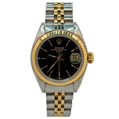 Rolex Oyster Perpetual Date 26 two tones black dial