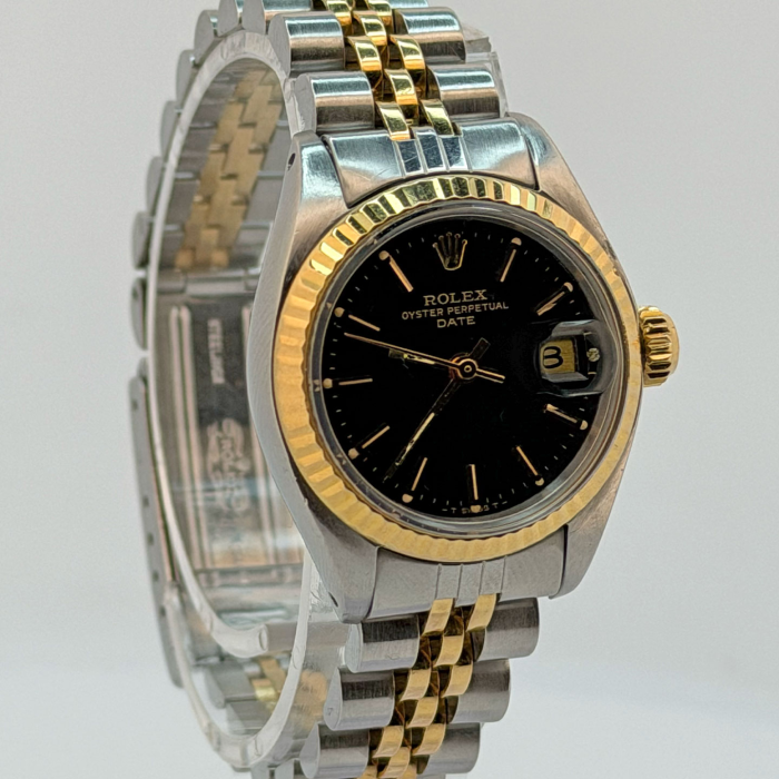 Rolex Oyster Perpetual Date 26 two tones black dial