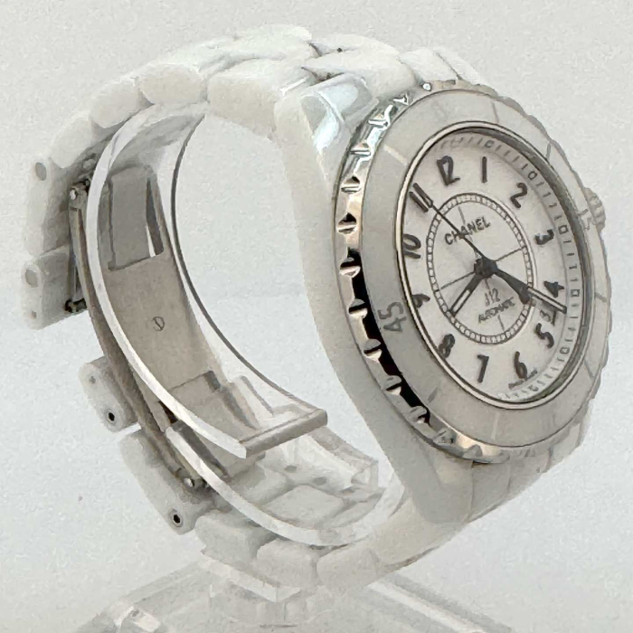 Chanel J12 Automatique Date Grand Modèle Blanc
