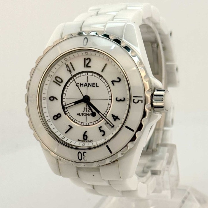 Chanel J12 Automatique Date Grand Modèle Blanc