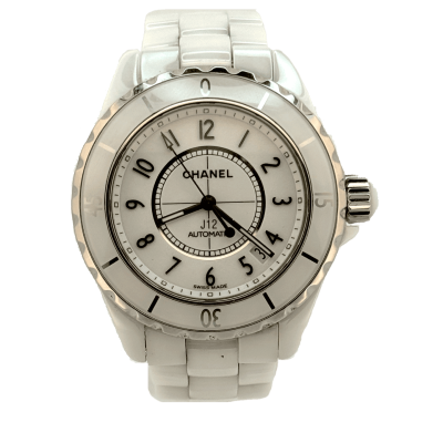 Chanel J12 Automatique Date Grand Modèle Blanc