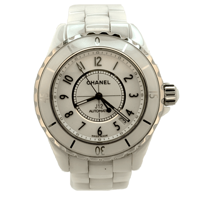 Chanel J12 Automatique Date Grand Modèle Blanc