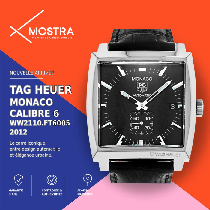 Tag Heuer Monaco 37 MM Acier Calibre 6