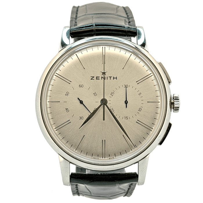 Zenith Elite Chronographe Acier Fullset