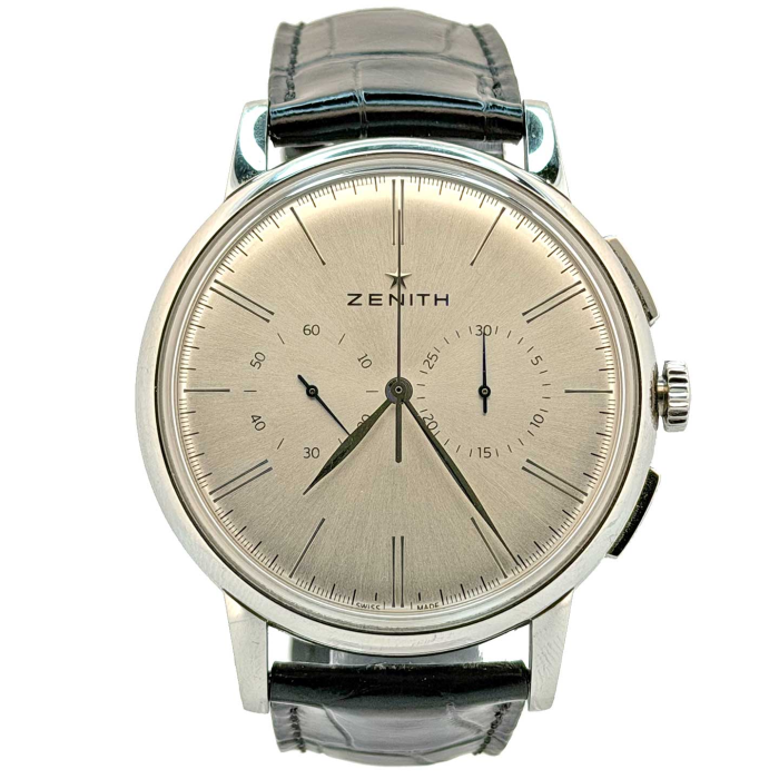 Zenith Elite Chronographe Acier Fullset
