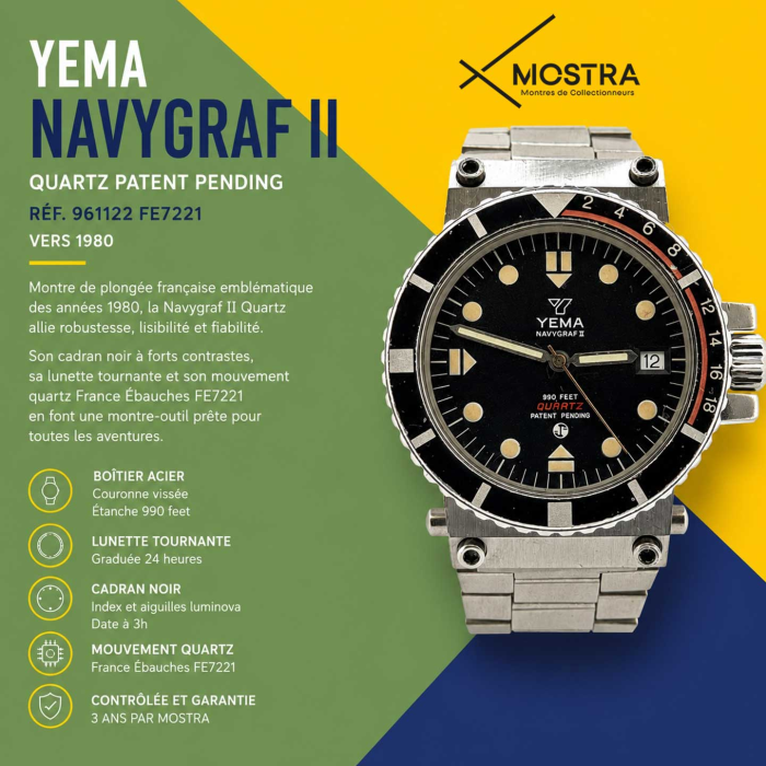 Yema Yema Navigraf II Patent Pending Vintage