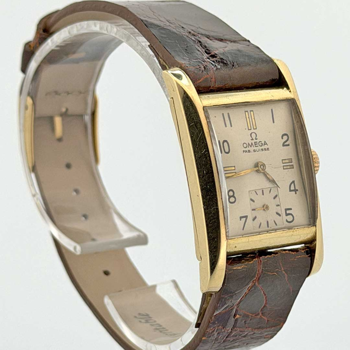Omega Rectangular Art Deco Gold