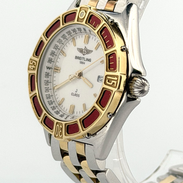 Breitling CLASS J Lady Or & Acier Lunette Rouge