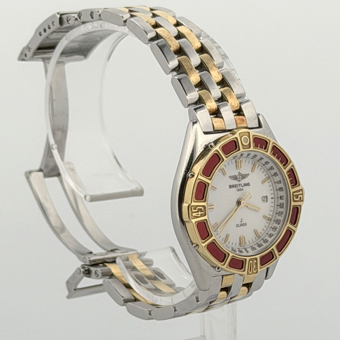 Breitling CLASS J Lady Or & Acier Lunette Rouge