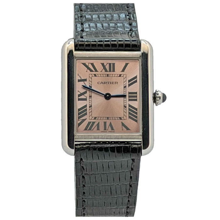 Cartier Tank Solo Steel Pink Dial