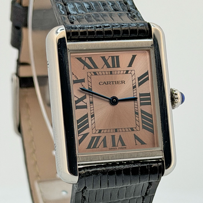 Cartier Tank Solo Acier Cadran Rose