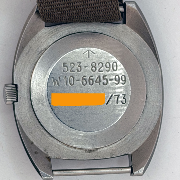 Hamilton W10 British Army Calibre 649 Tritium 1973