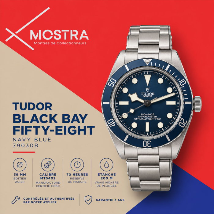 Tudor Black Bay Fifty Eight Bleue Bracelet Acier