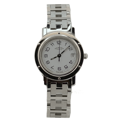 Hermes Clipper Cadran blanc