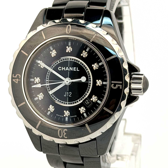 Chanel J-12 Black 33 mm Diamond Dial